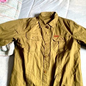 Outdoor olive green shirt